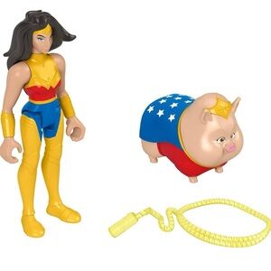 Fisher-Price DC League Of Superpets Wonder Woman & PB Figures